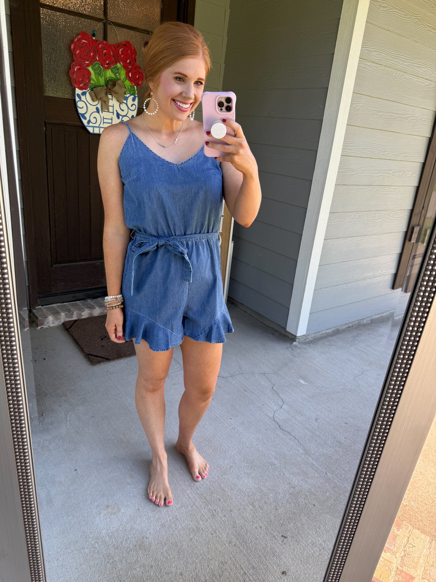 Denim Romper