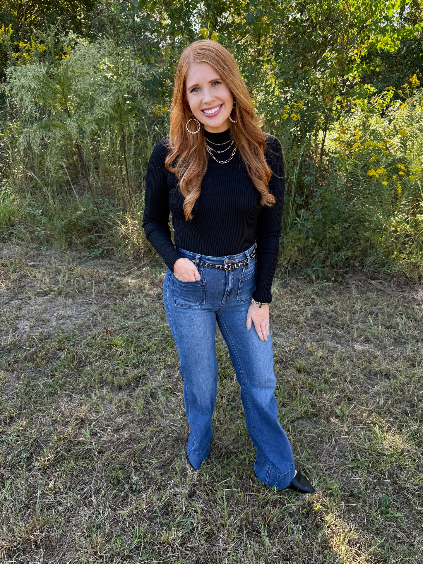 Mock Neck Sweater Top