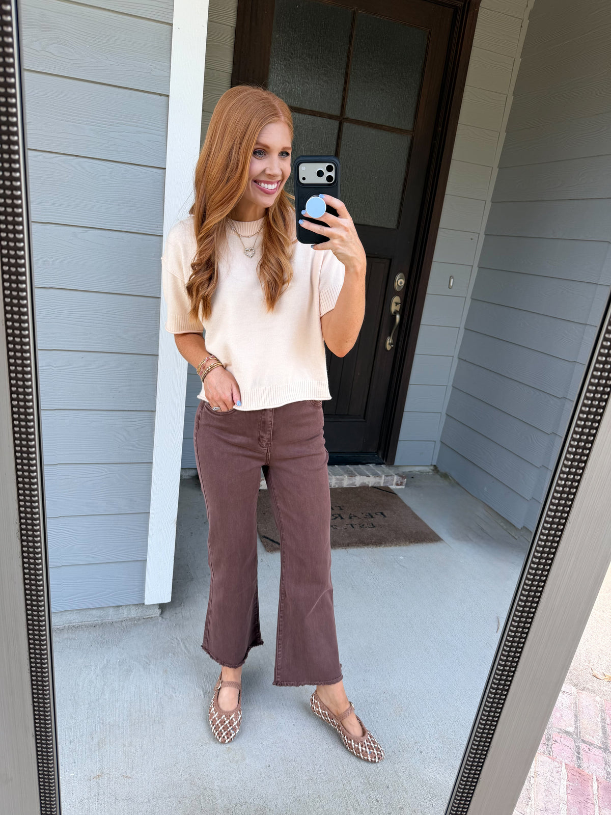 Viral Zenana High Waisted Pants-Brown