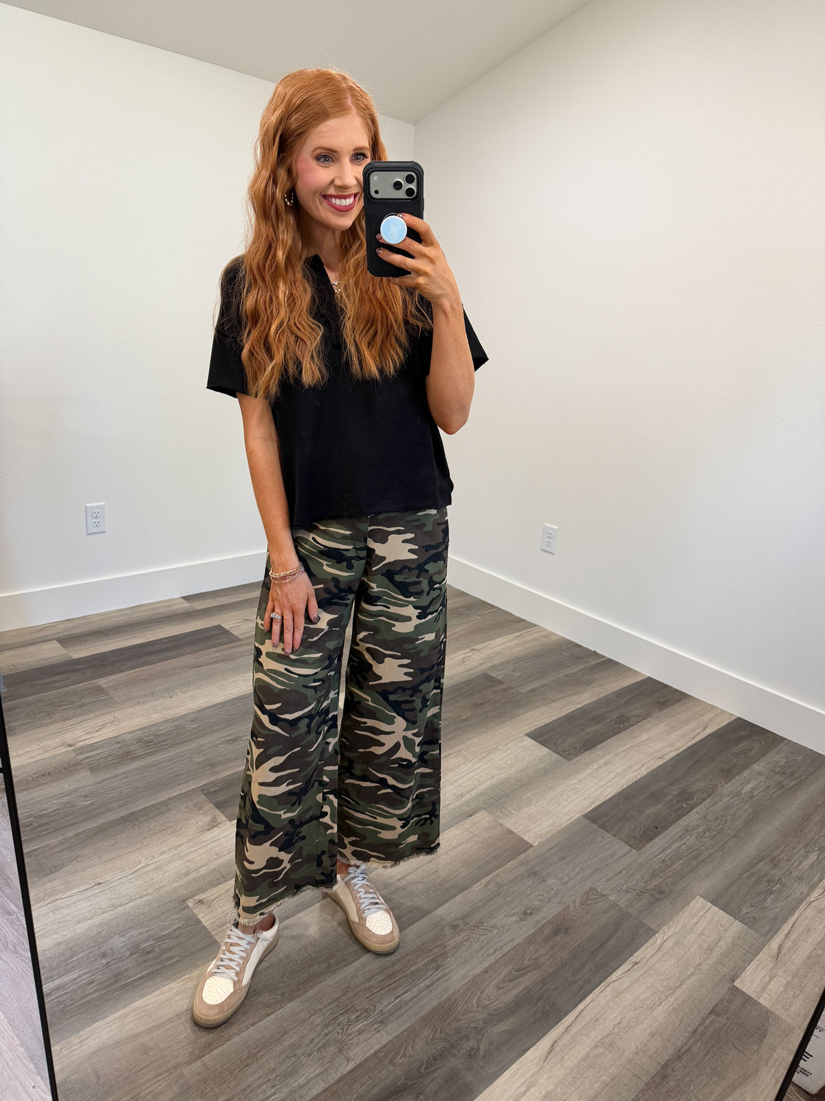 Camo Wide Leg Pants