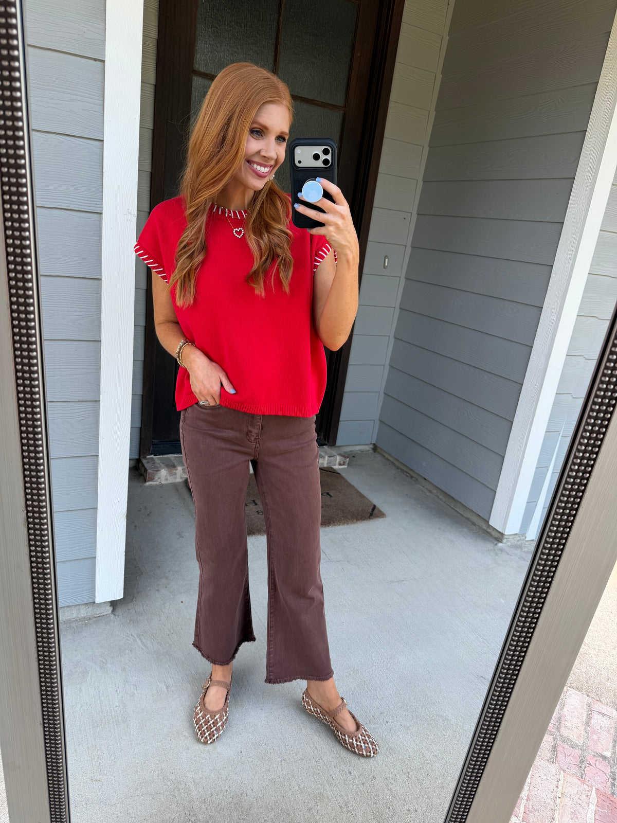 Red Trim Top
