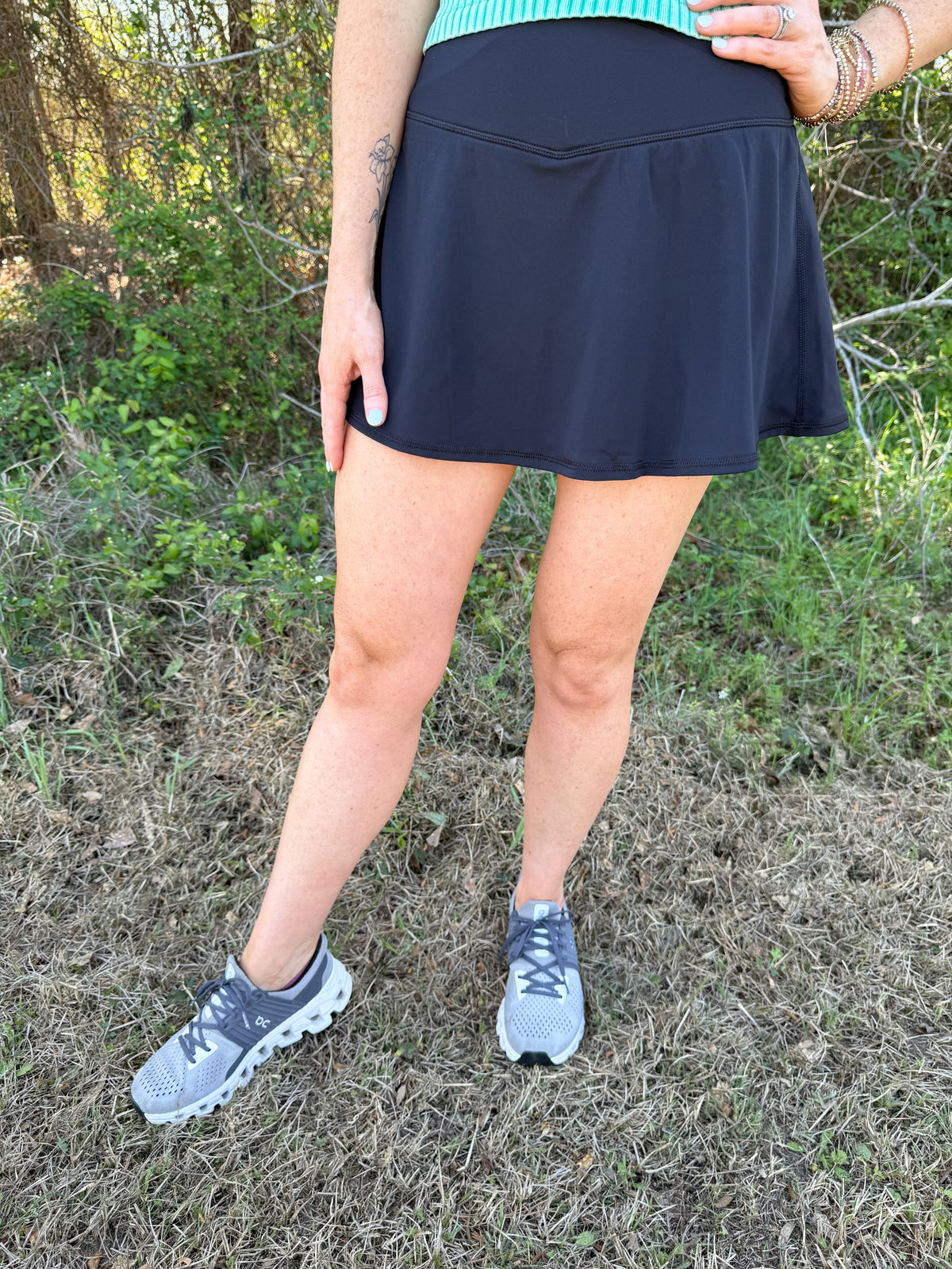 Women's Tennis Skort-Black