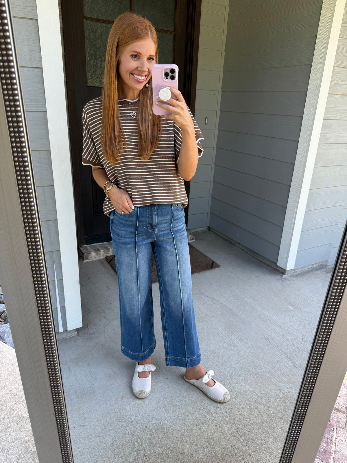 Scallop & Stripes Top