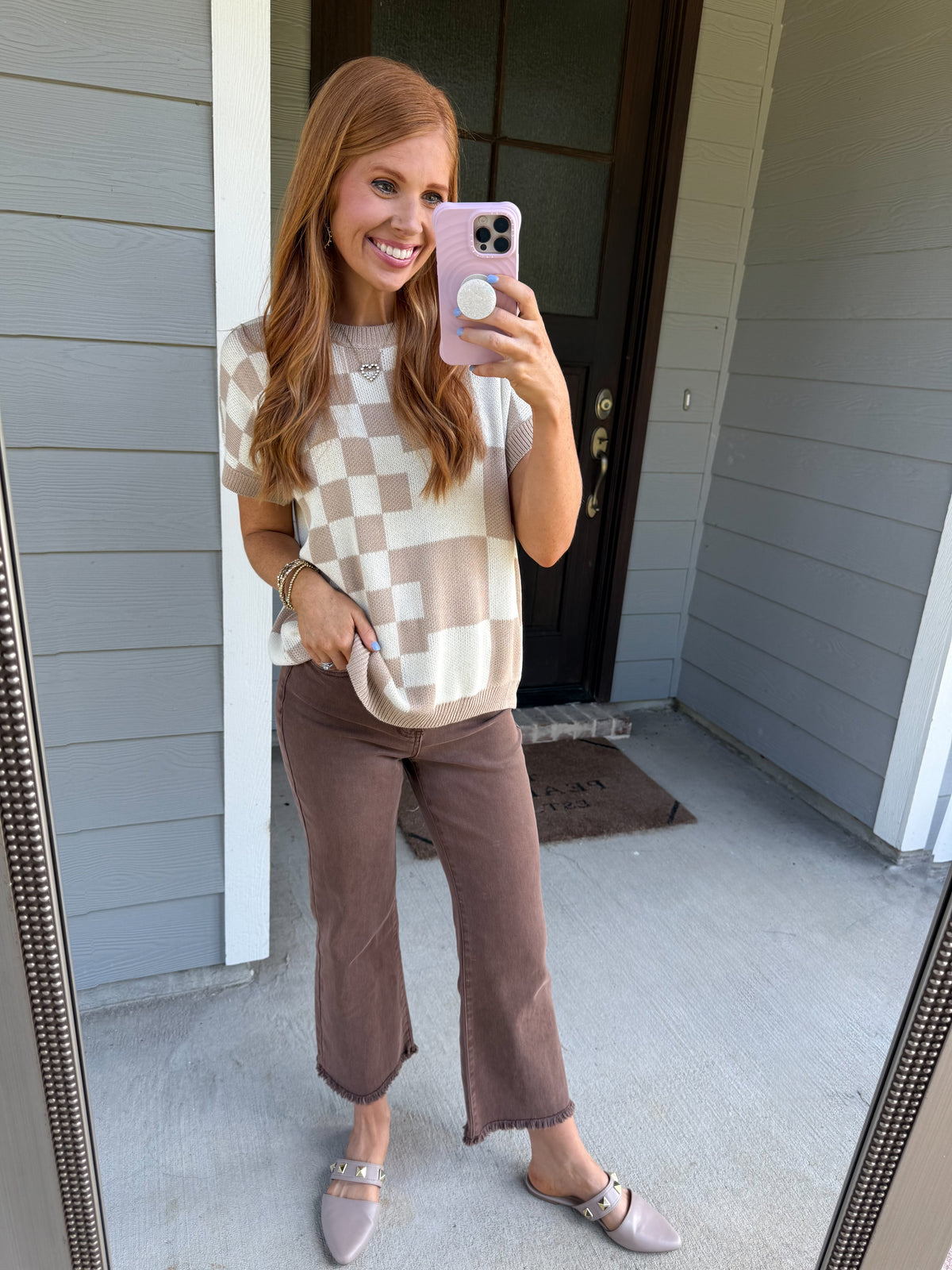Checkered Daydream Top