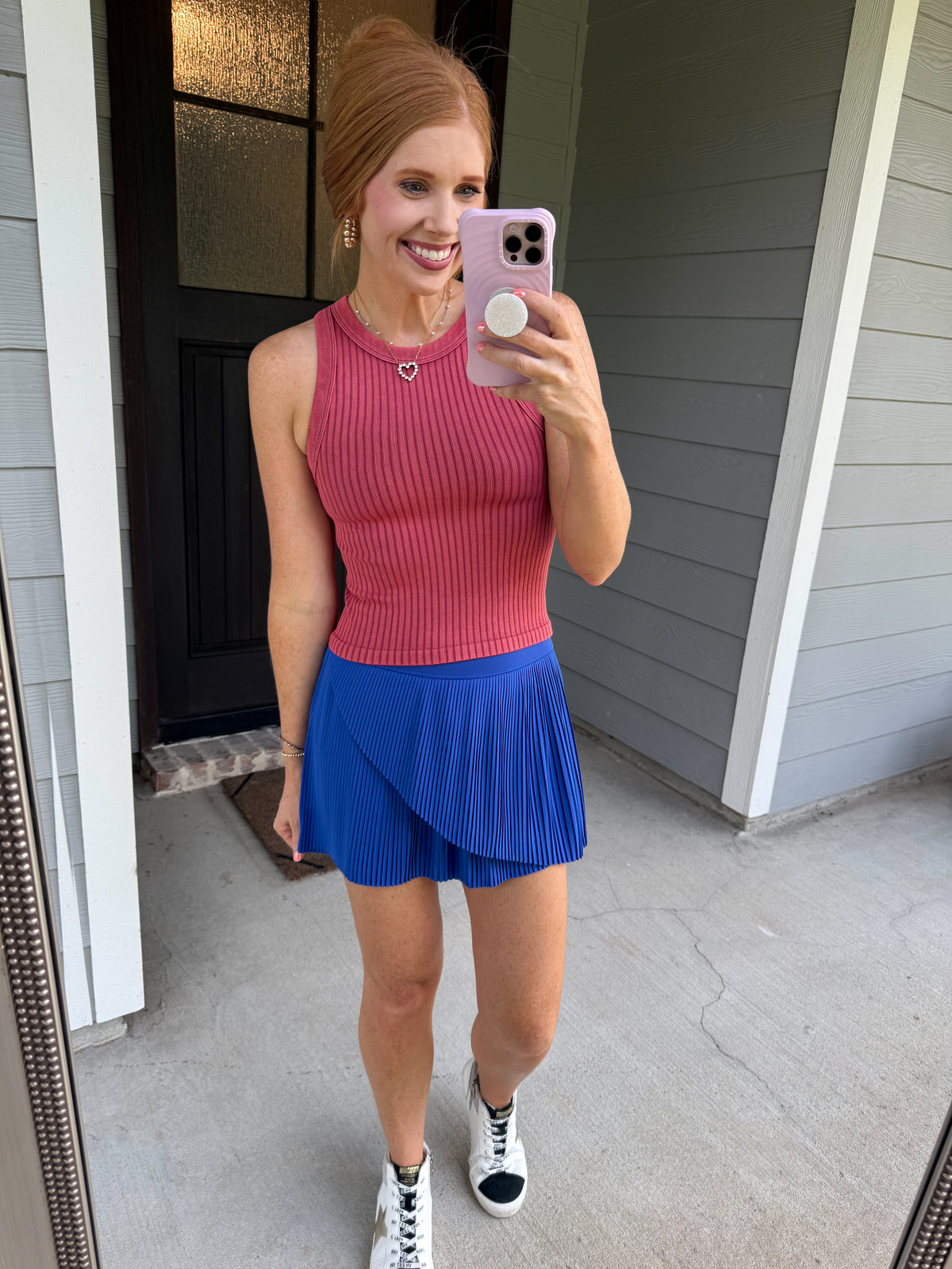 On The Go Skort-Royal Blue