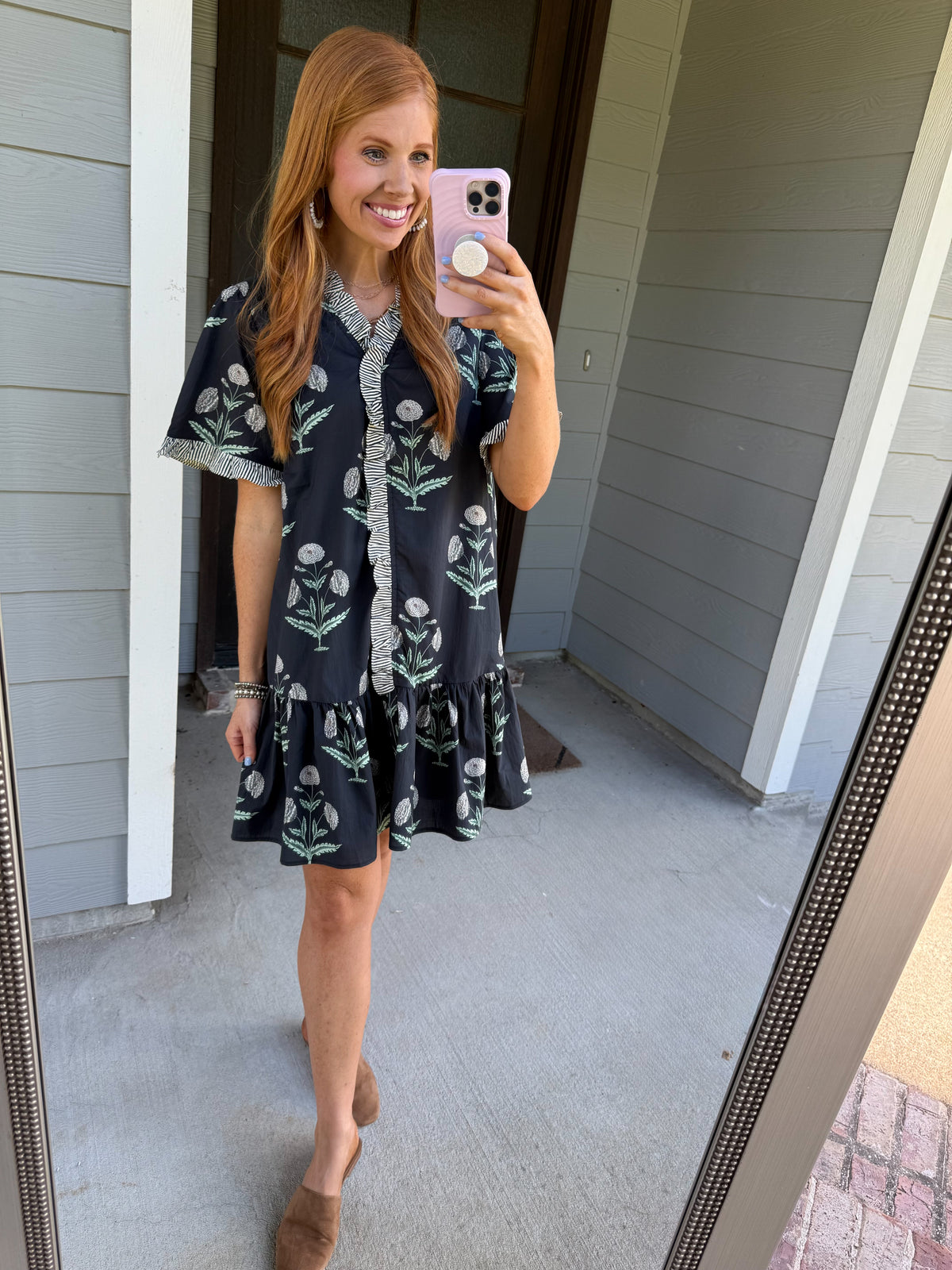 Navy Garden Dress
