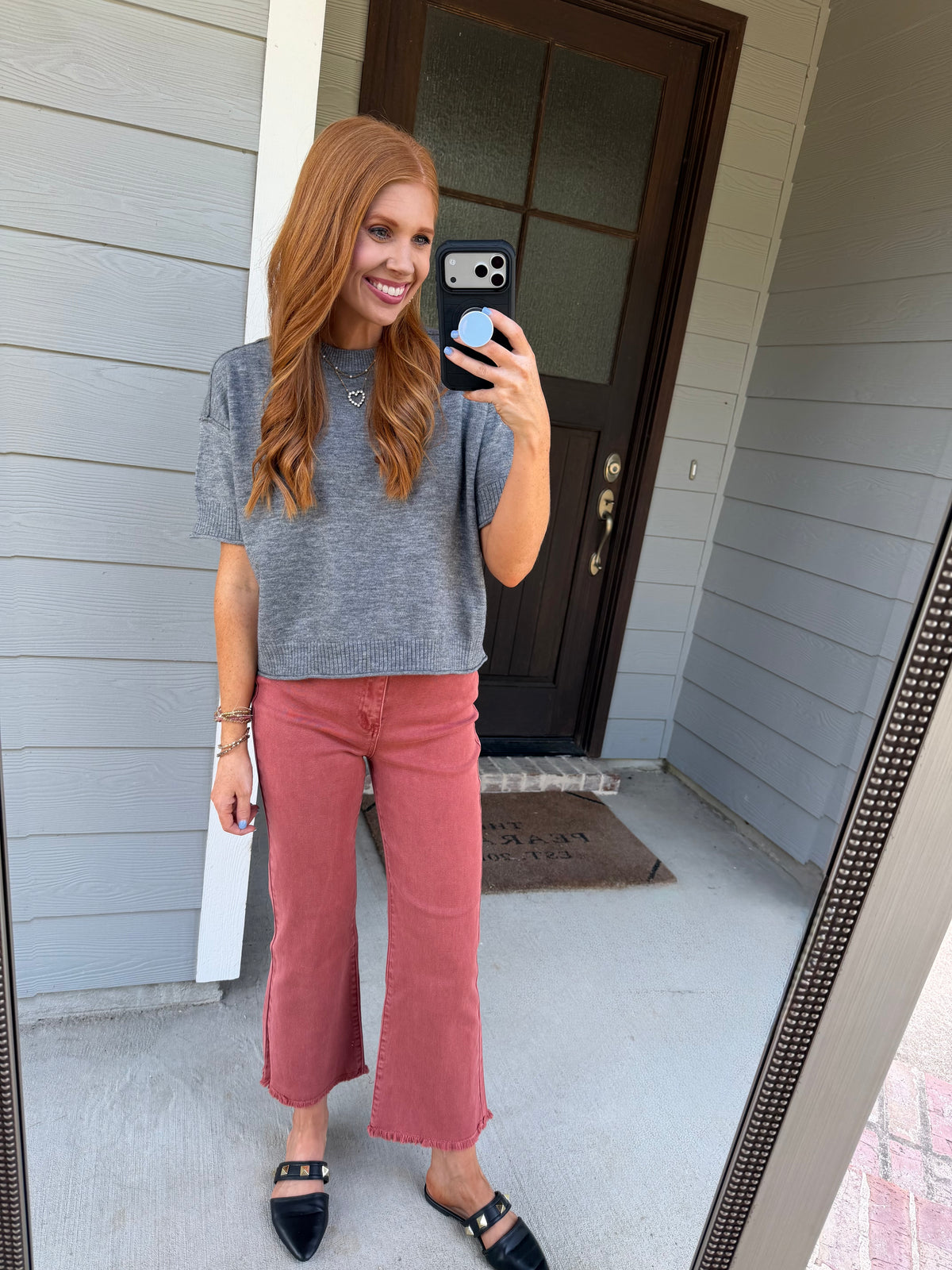 Viral Zenana High Waisted Pants-Cabernet