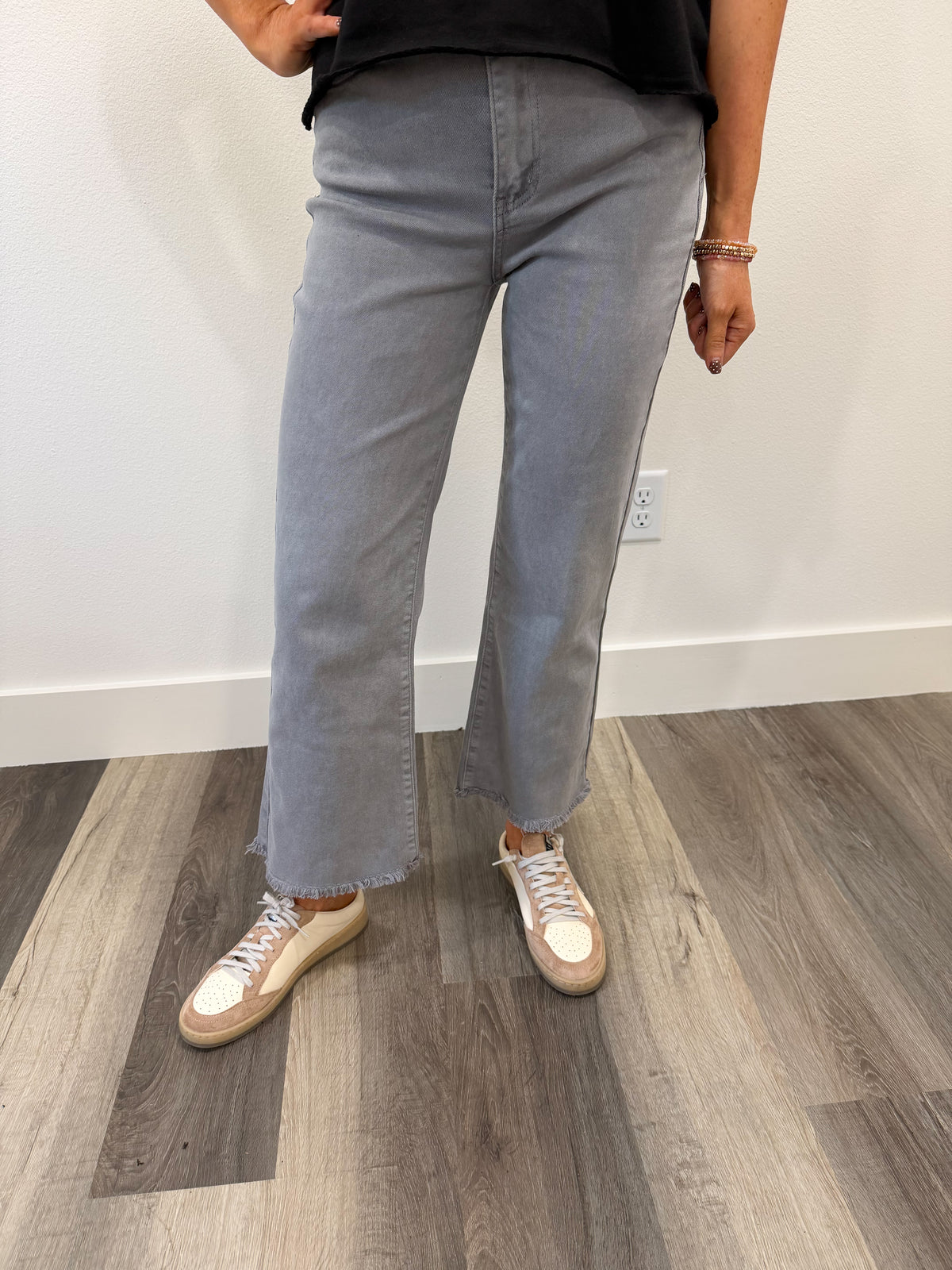 Viral Zenana High Waisted Pants-Sleet
