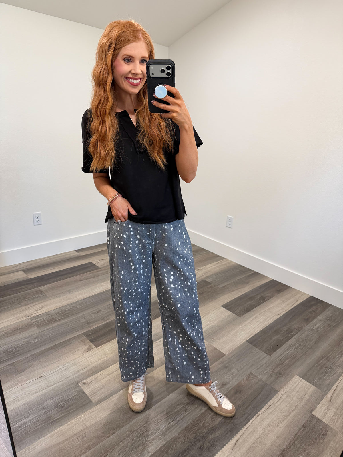 Bambi Print Barrel Pants