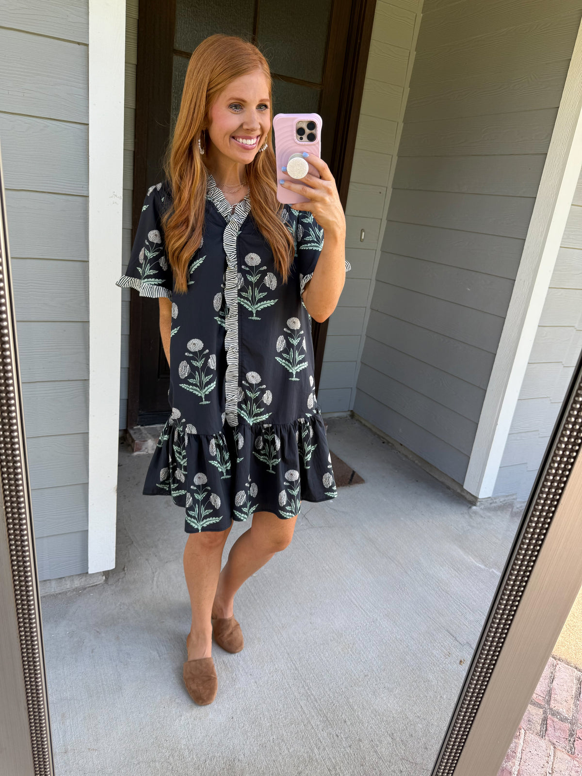 Navy Garden Dress