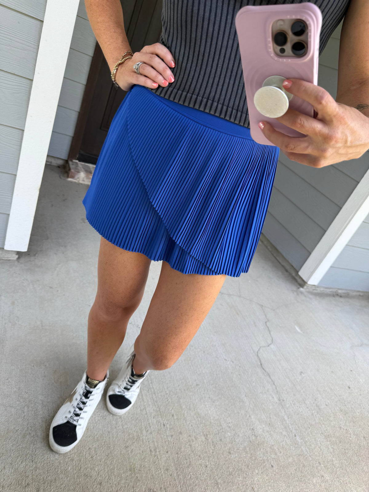 On The Go Skort-Royal Blue