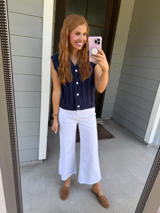 Navy Darling Vest