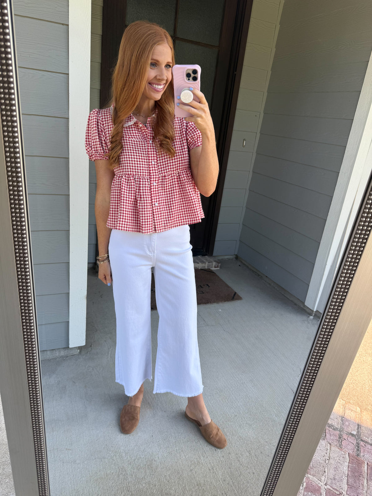 Gingham Darling Top