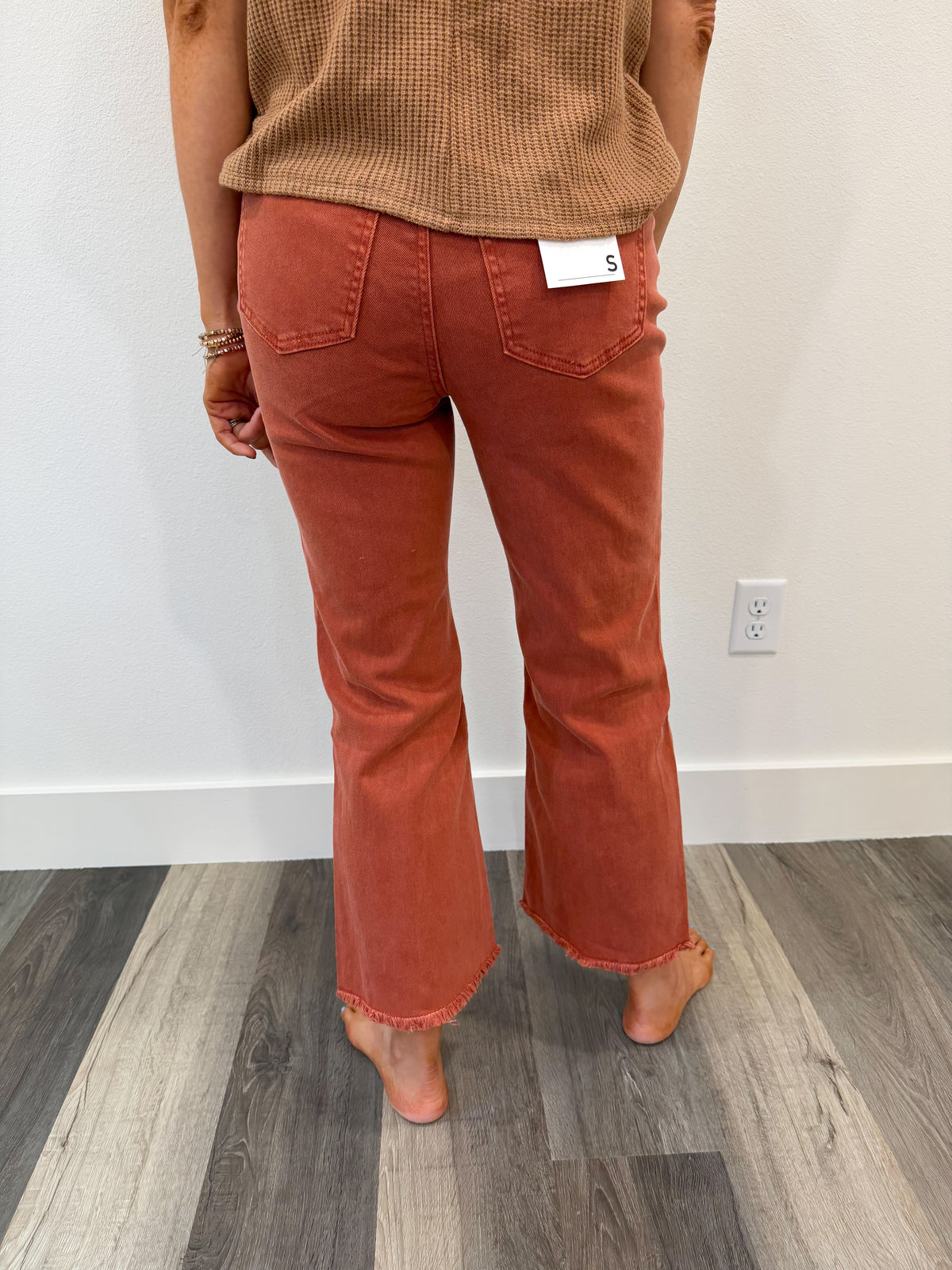 Viral Zenana High Waisted Pants- Rust