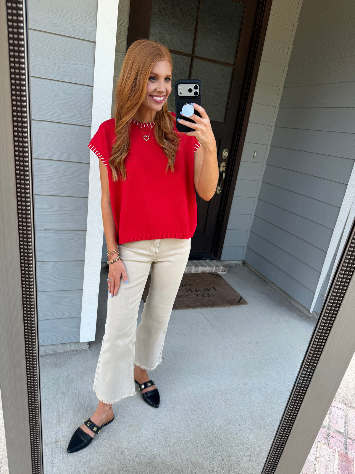 Red Trim Top