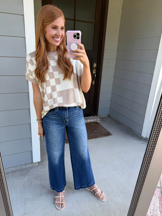 Checkered Daydream Top