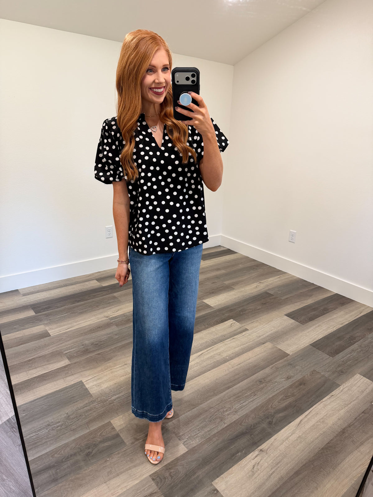 Black & White Polka Dot Blouse